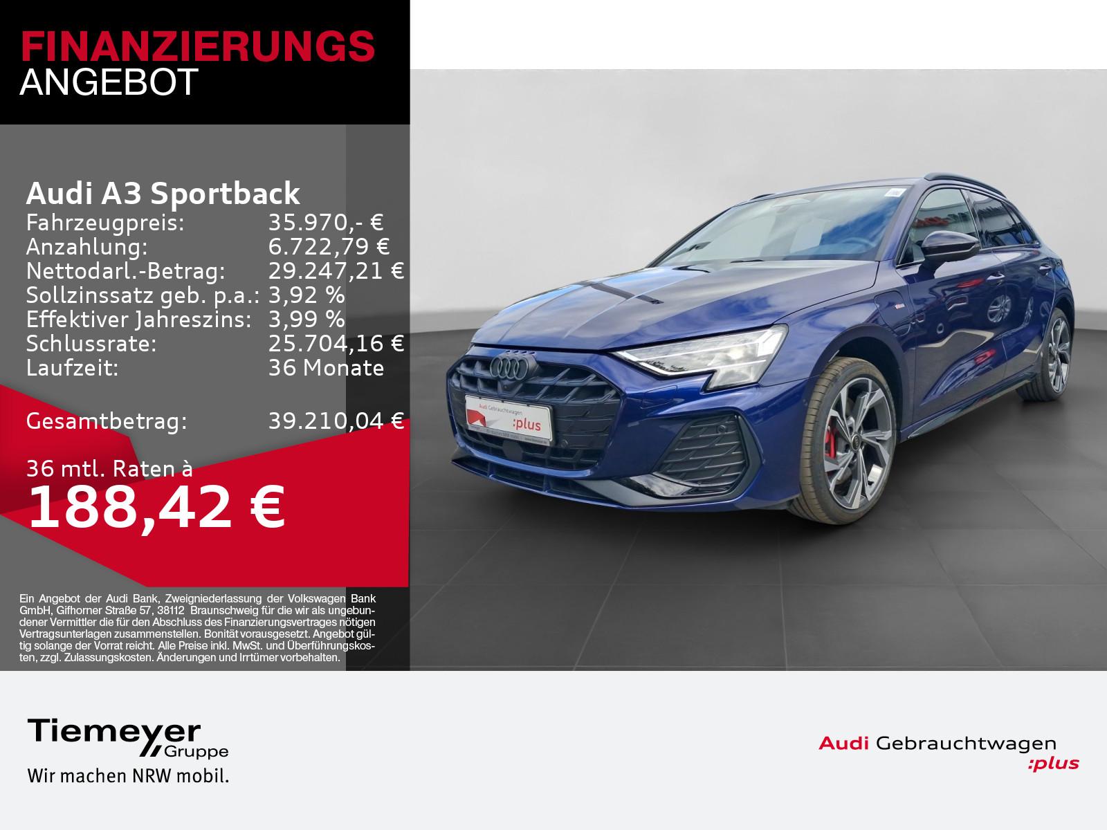 Audi A3 Sportback TFSIe ASSIST 360° AHK LM18