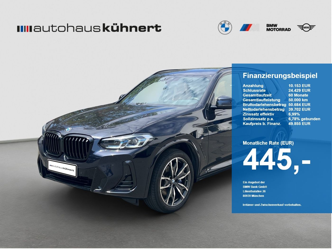 BMW X3 xDrive30i M-Sport Laser PanoSD SpurAss AHK foto 1