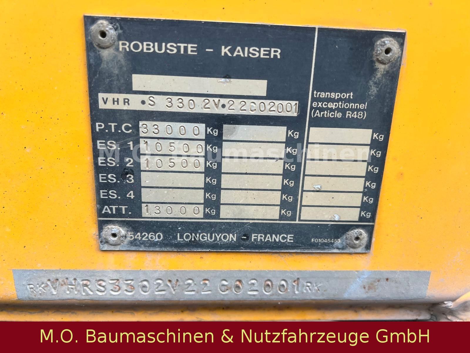 Fahrzeugabbildung Kaiser Robuste S330  / Luftfederung / 2 Achser