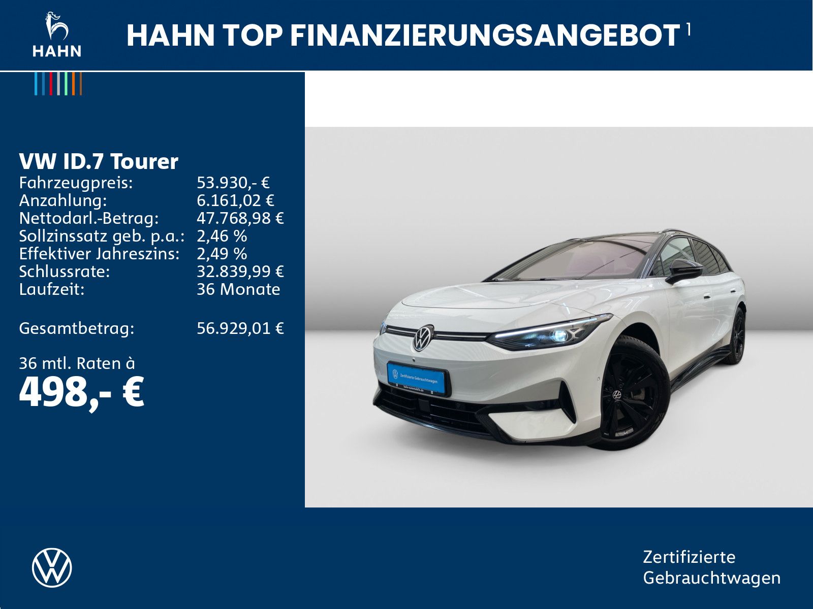 Volkswagen ID.7 Tourer Pro S WäPu AHK 360° Navi BlackStyle foto 2