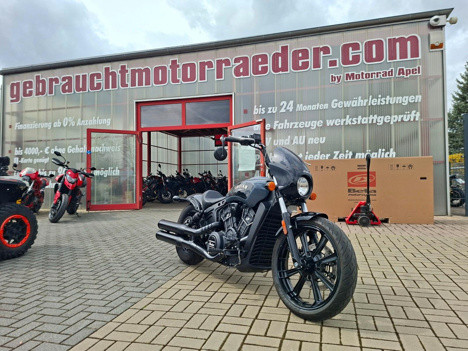 Indian Scout Rogue Grau/Schwarz wie Neu
