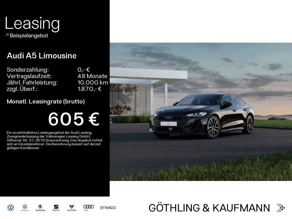 Audi A5 Limousine TFSI quattro 150 kW S tronic*HUD*MA