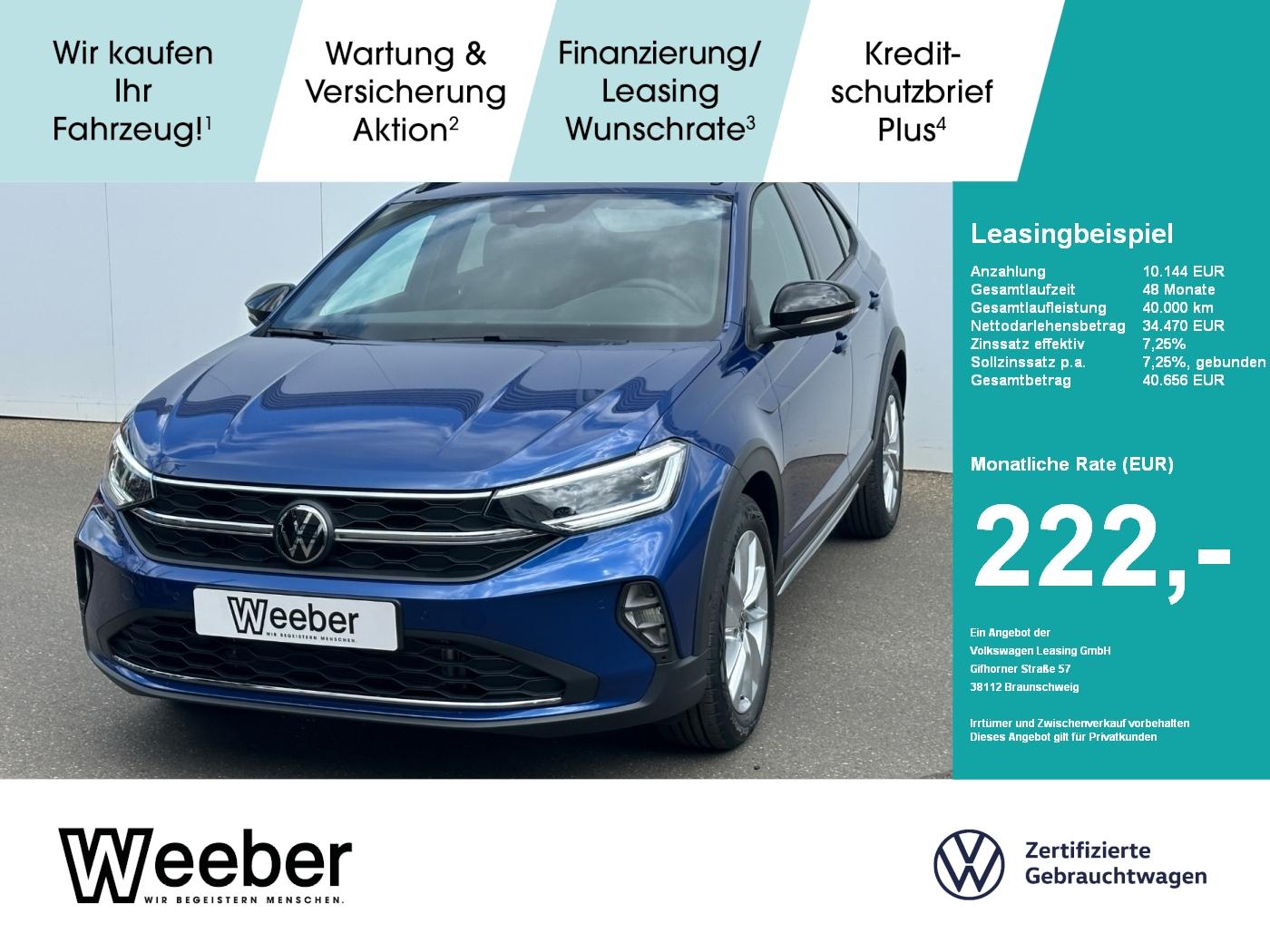 Volkswagen Taigo 1.0 l TSI DSG GOAL AHK Navi LED Kamera