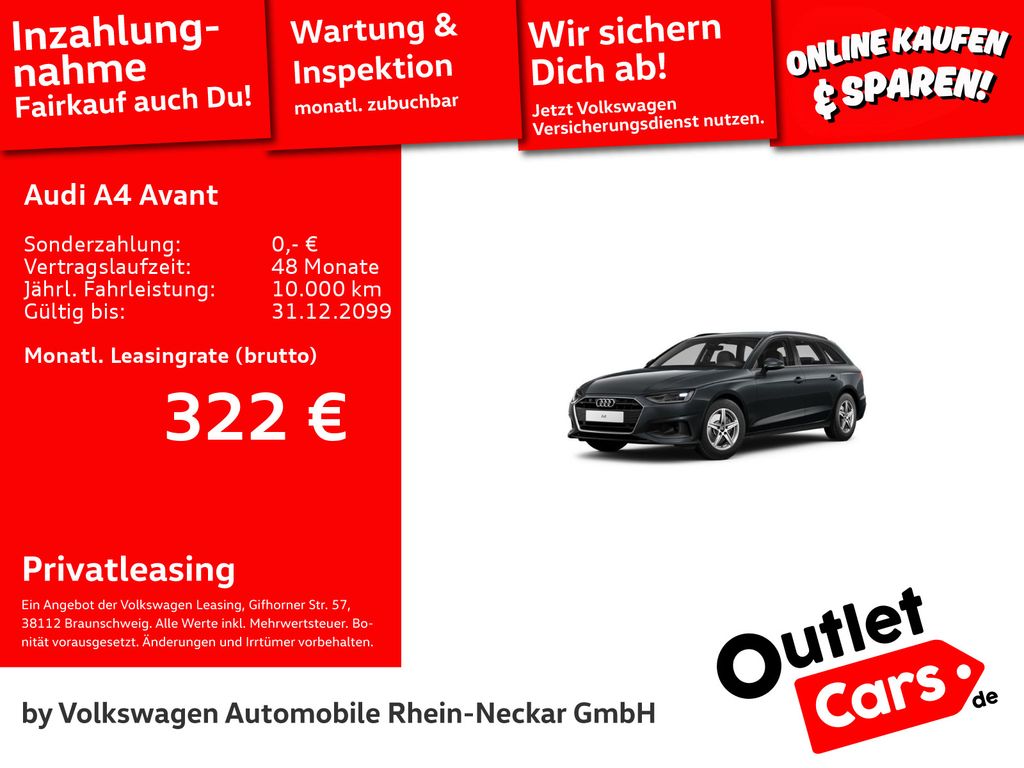 A4 Avant 35 TFSI AHK PDC H+V Business Paket uvm.
