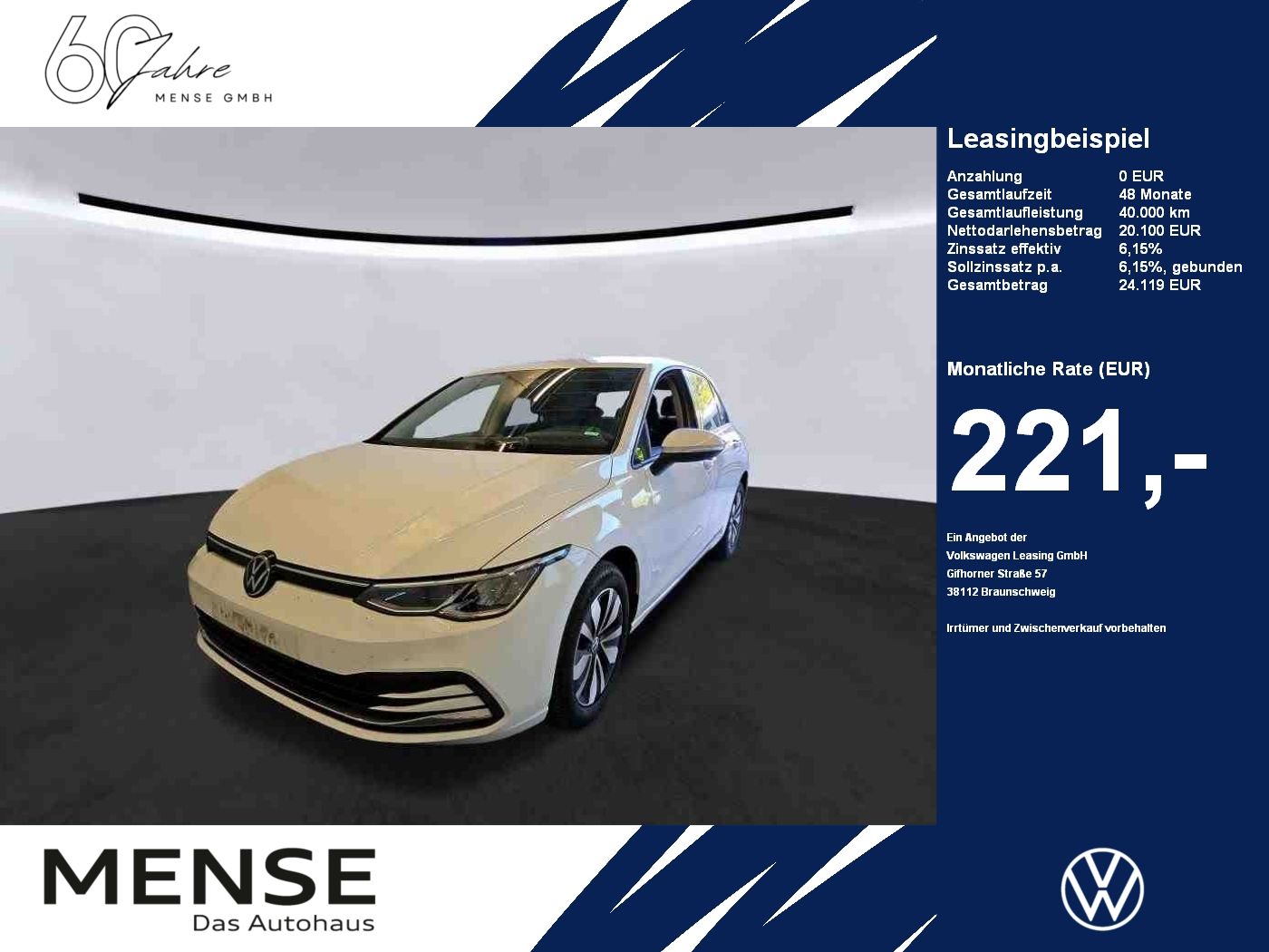 Volkswagen Golf VIII 1.0 eTSI DSG Move Life CarPlay|ACC|LED