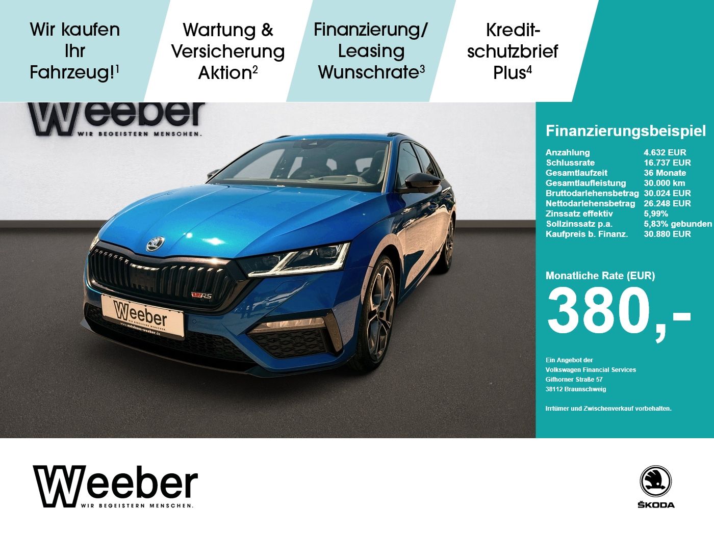 Skoda Octavia Combi RS 4x4 *PANO*STHZ*360° CAM*CANTON*