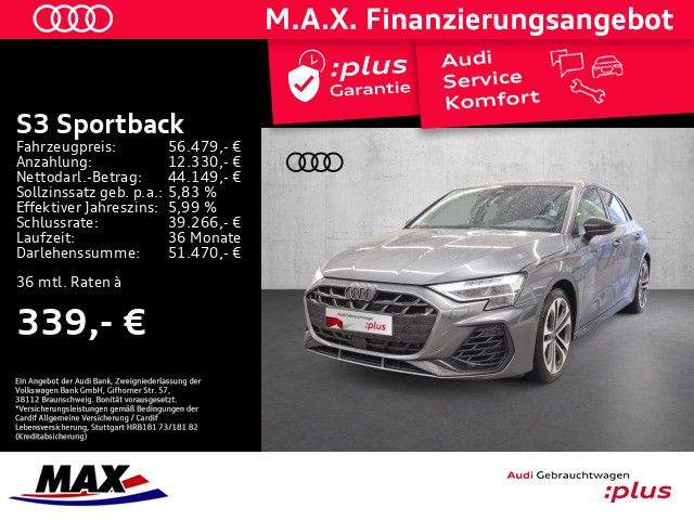 Audi S3 Sportback TFSI 245 QUATTRO MATRIX LED+PANO+KA