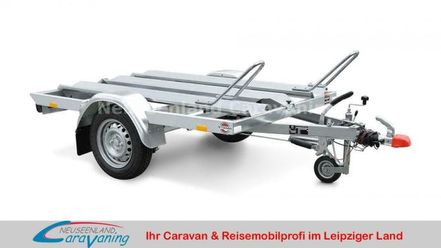 Neuseenland Caravaning Fahrzeugverkauf STEMA MT 850 BS2 *Motorrad-Trailer* Gebremst*100 km/h