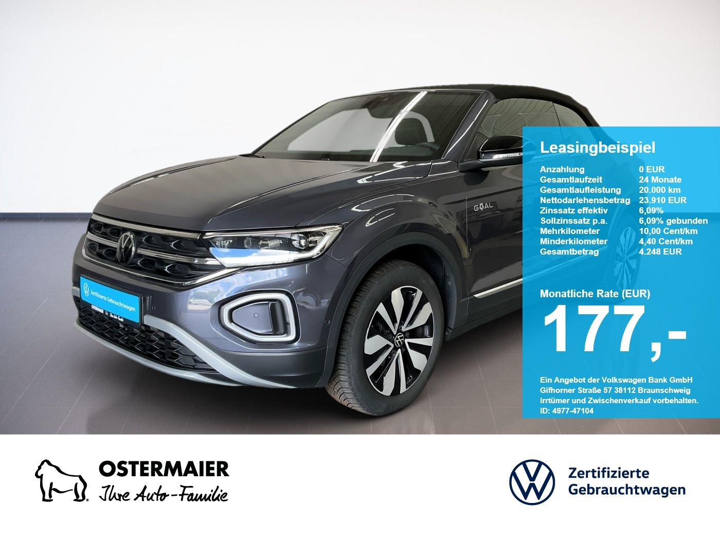 Volkswagen T-Roc Cabriolet GOAL 1.0TSI 116PS ACC.KAMERA.NAV