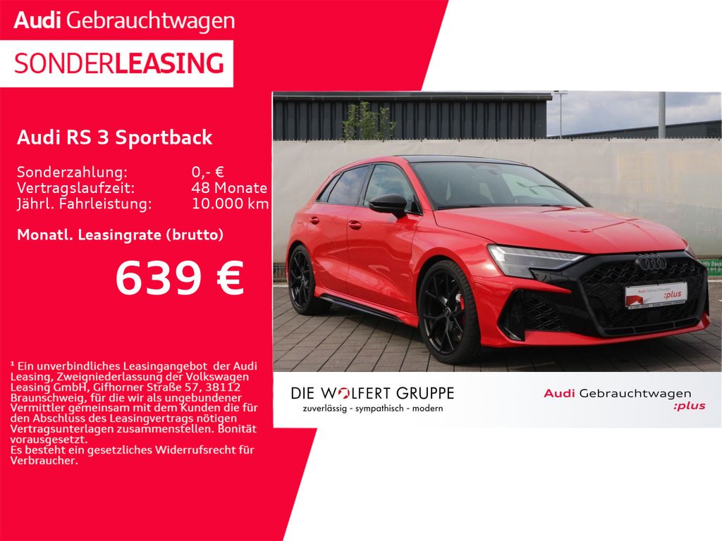 Audi RS 3 Sportback RS-SPORTAGA*280KM/H*PANO*HUD*RFK
