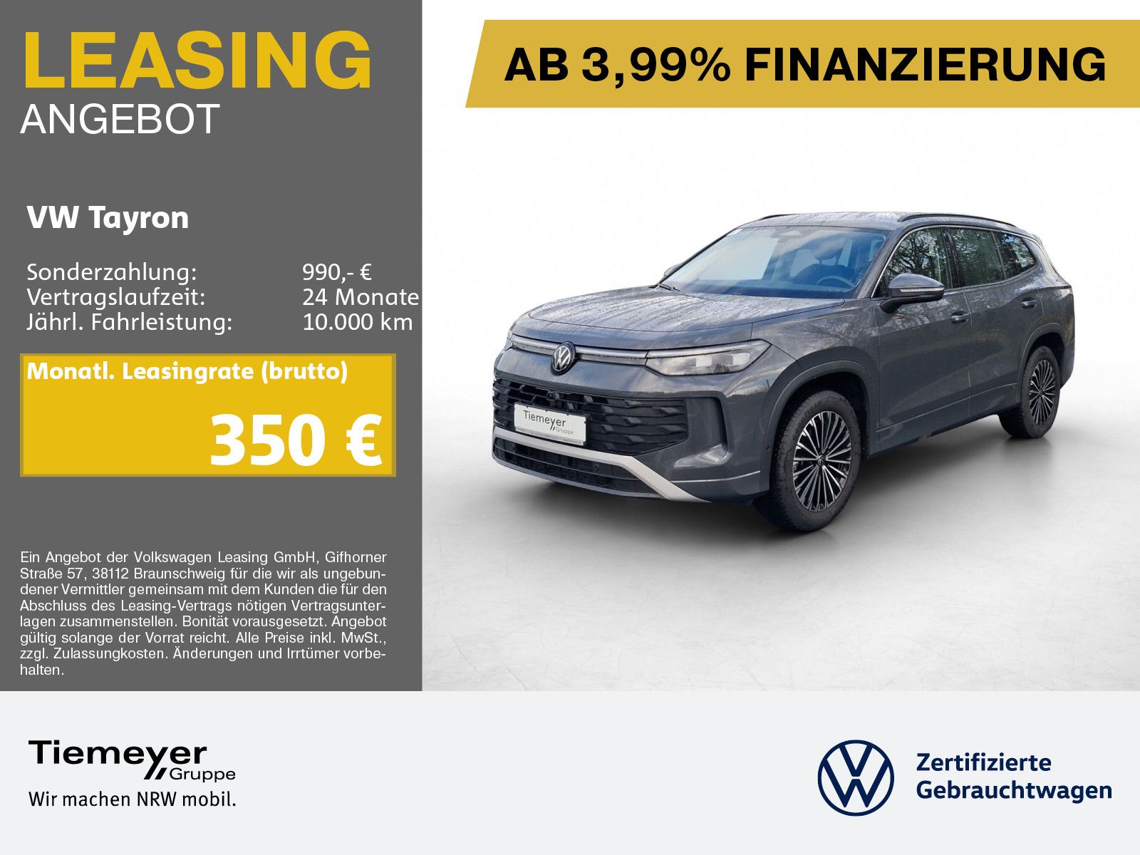 Volkswagen Tayron 2.0 TDI DSG 4M LIFE IQ.LIGHT 7SITZE AHK