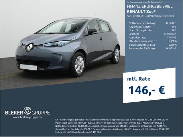 Renault ZOE Life Z.E. 40 R90 Kaufbatterie