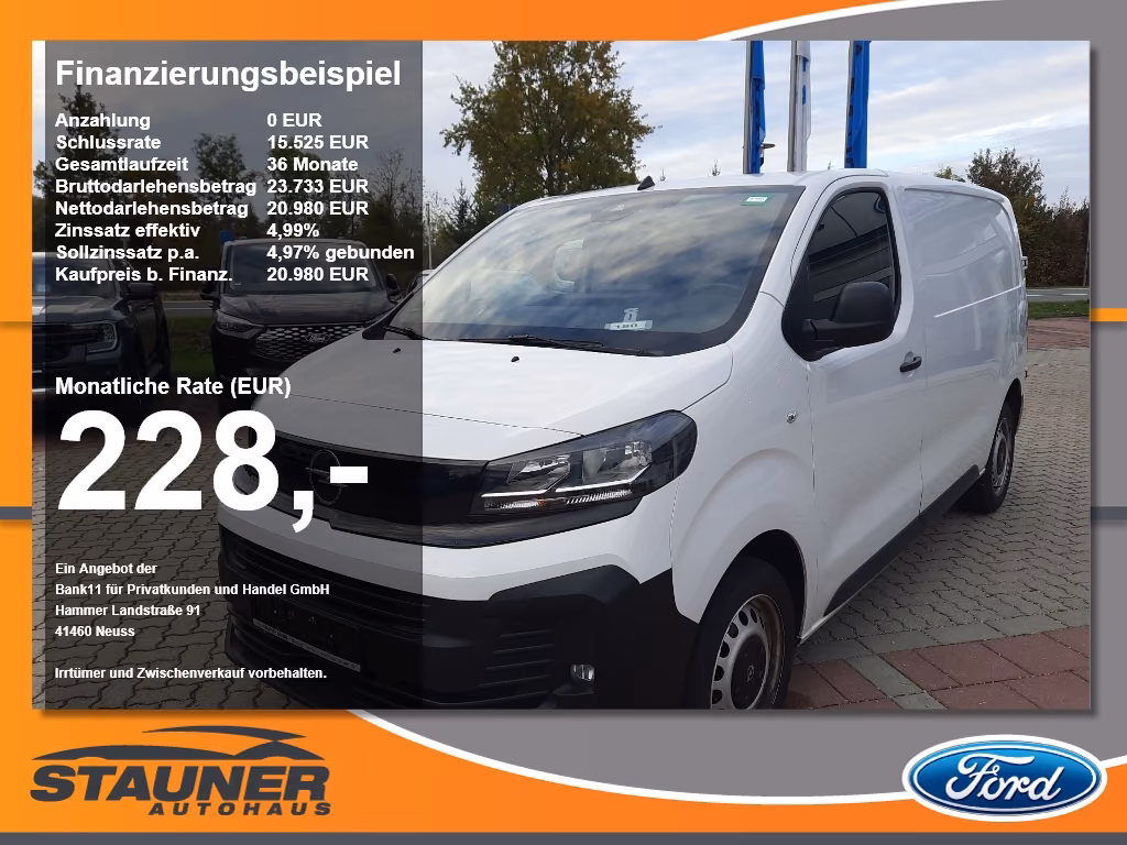 Opel Vivaro Kasten 2.0 D (L2) Basis M Klima Kamera