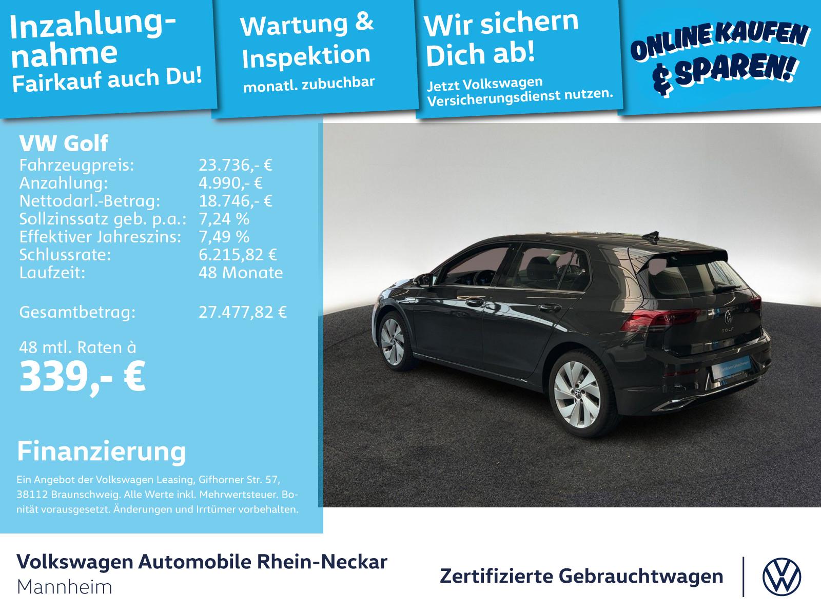 Volkswagen Golf VIII 2.0 TSI Style DSG App-Connect PDC LED, миниатюра 16