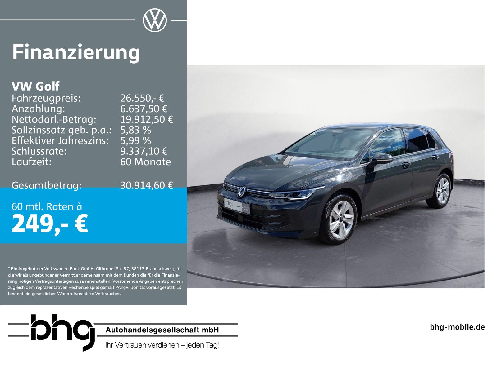 Volkswagen Golf Life 2,0 l TDI SCR
