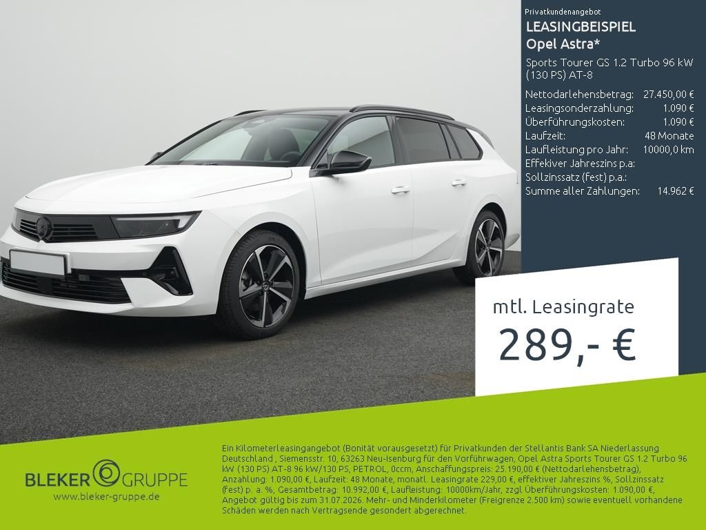 Opel Astra Sports Tourer GS 1.2 Turbo 96 kW (130 PS)