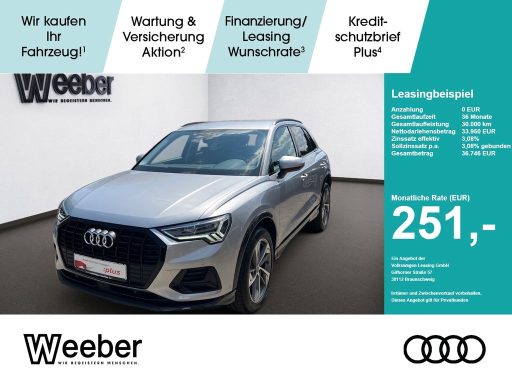 Audi Q3 *AHK*NAVI*LED*SONOS*5J GAR*SHZ*KESSY* AHK