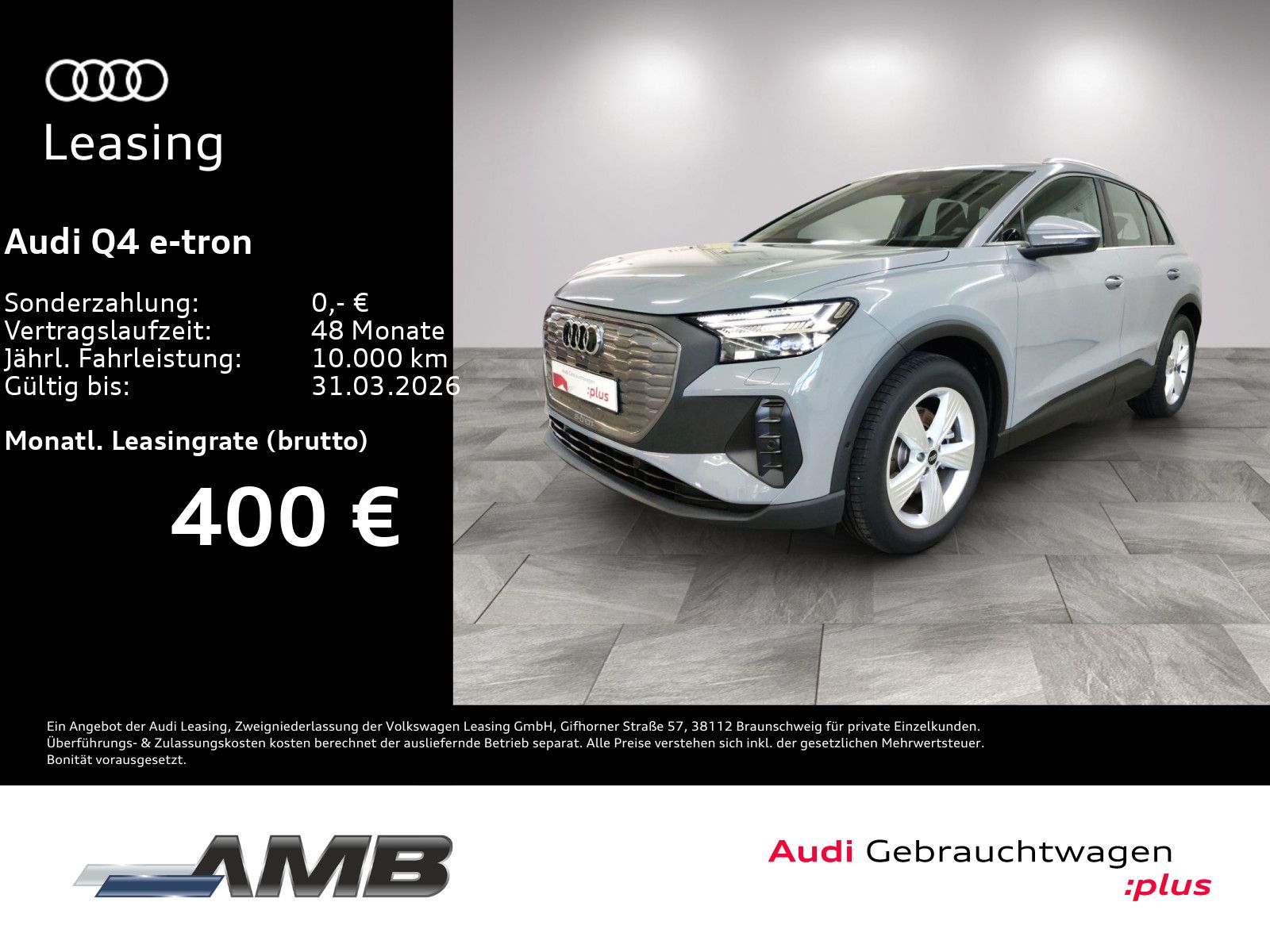 Audi Q4 e-tron 35 AHK/Matrix/HuD/Navi+/RFK/01.30Garan