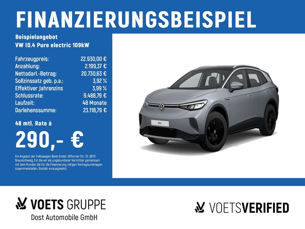 ID.4 Pure electric 109kW App-Connect+KLIMA+NAVI