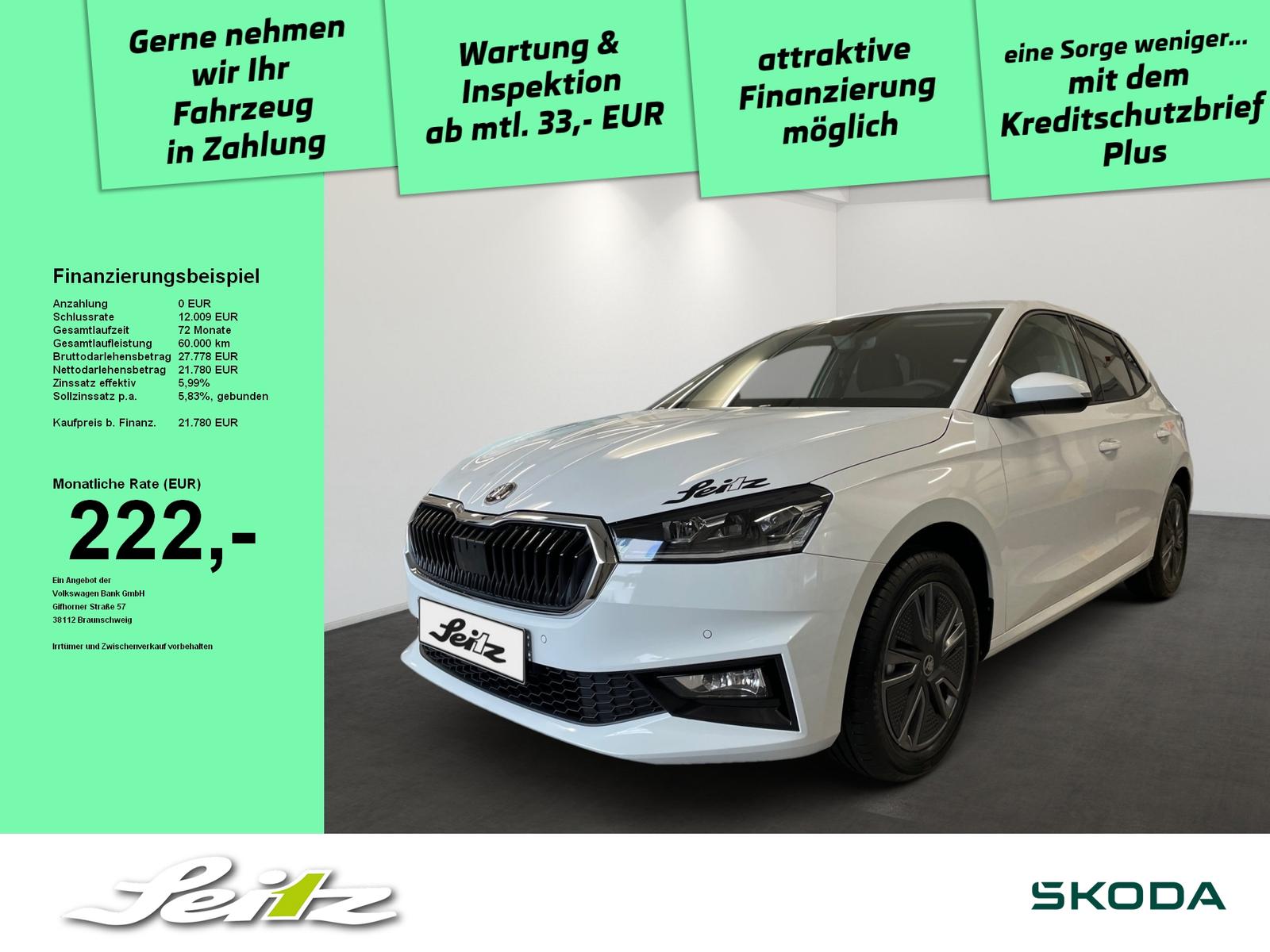 Skoda Fabia 1.0 TSI Balance *LED*KAMERA*SITZHZG*SMART