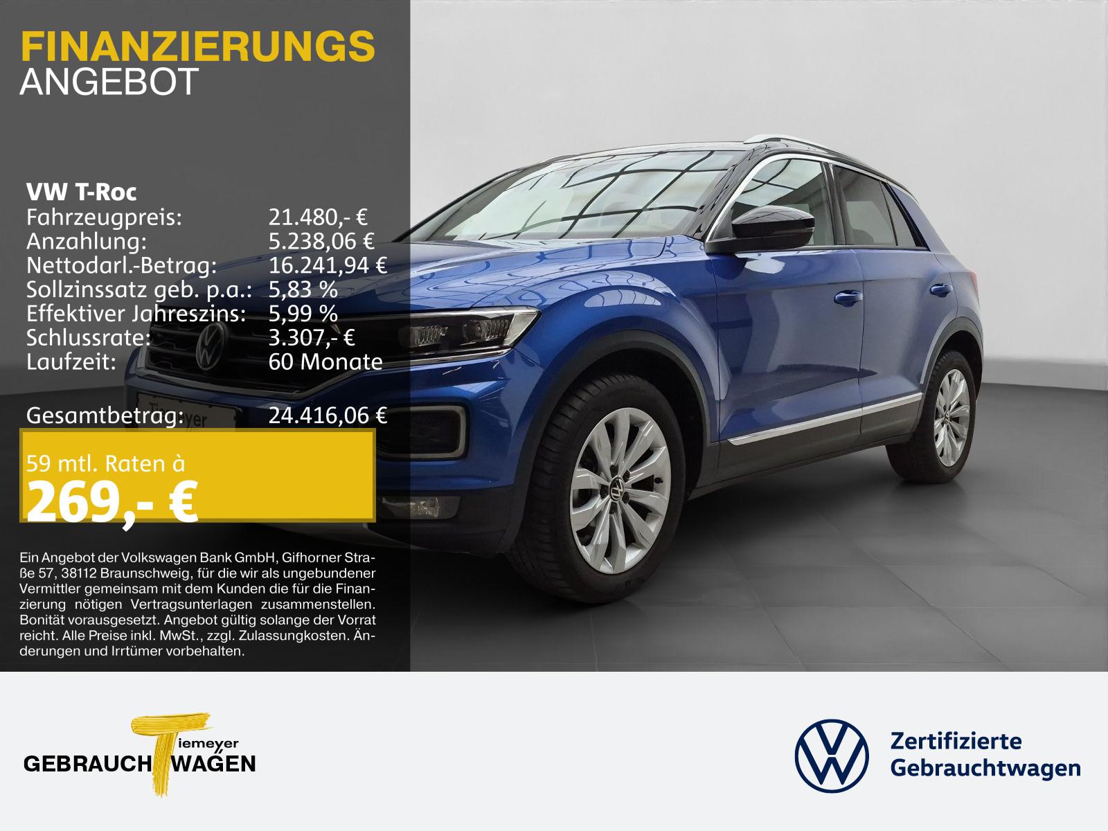 Volkswagen T-Roc 1.5 TSI SPORT NAVI PDC PRIVACY LM17