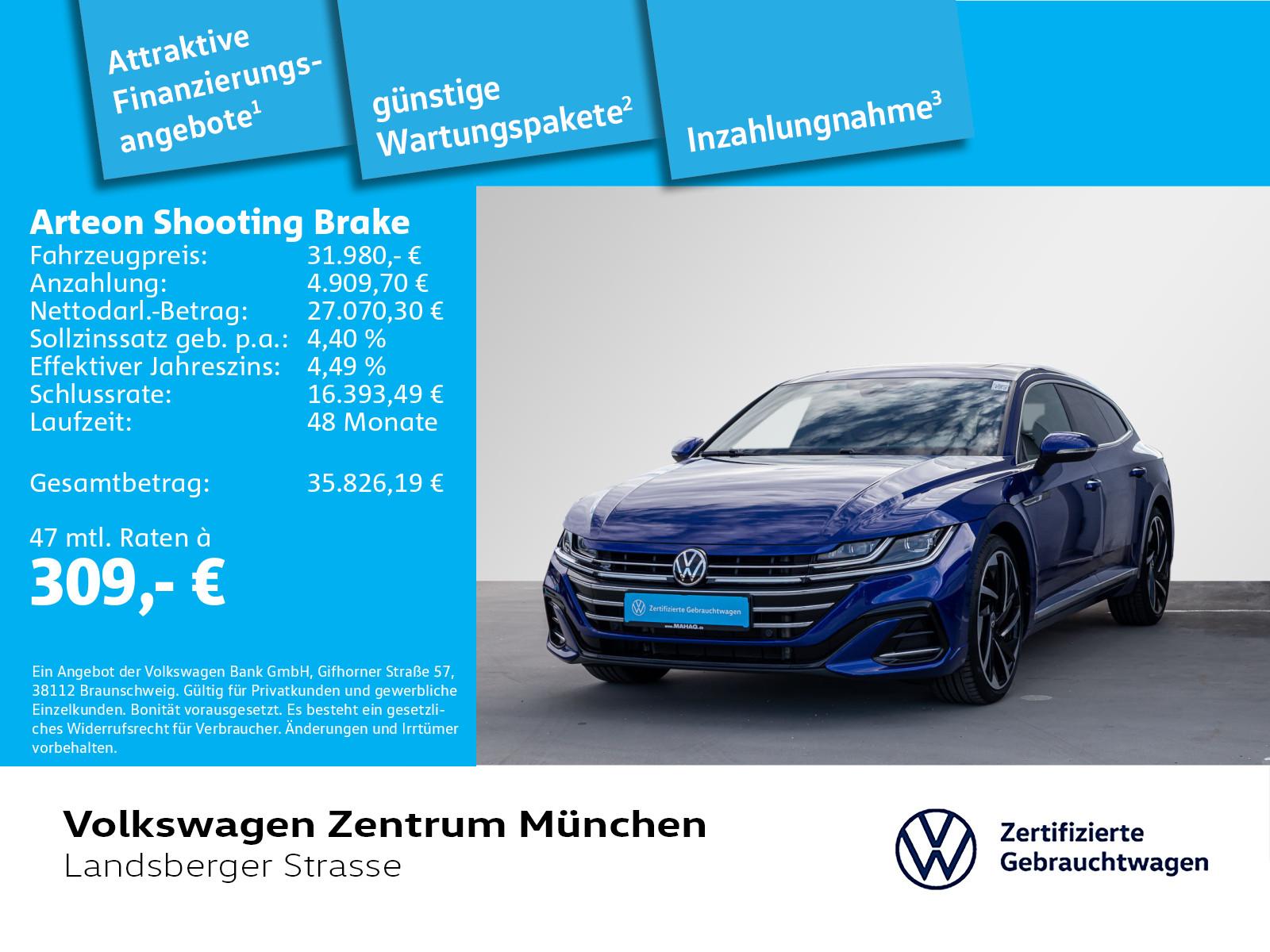 Volkswagen Arteon Shooting Brake 2,0 TSI R-Line ACC DCC IQ.