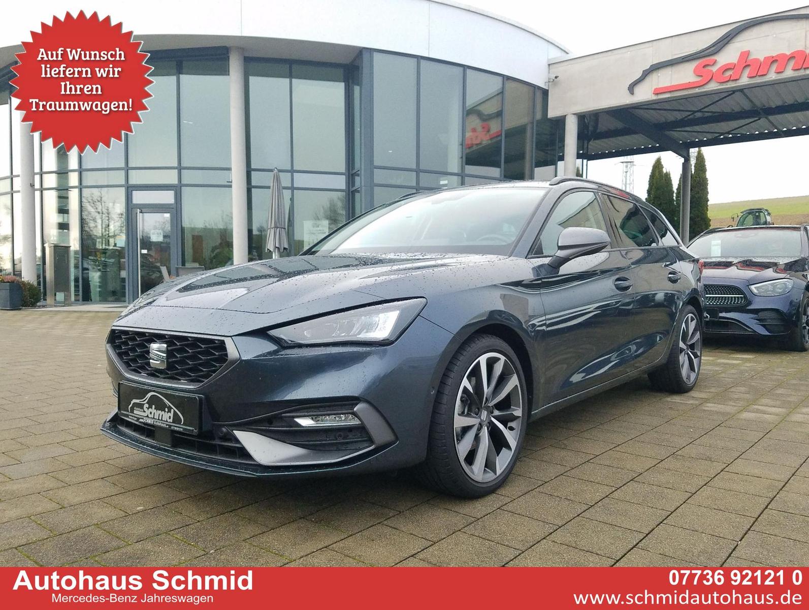 Seat Leon Sportstourer 1.5 eTSI, FR, AHK, Navi, Vo...