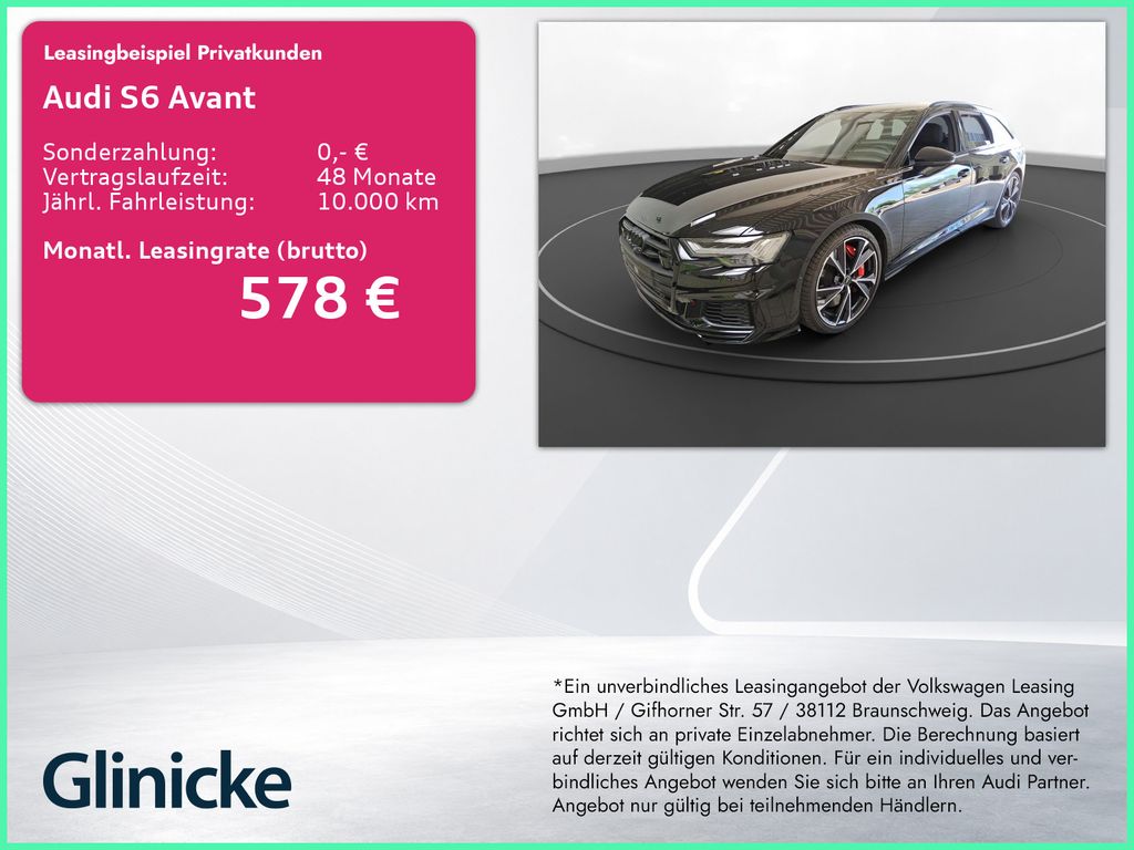 Audi S6 Avant AHK Matrix LM 21" 360° B&O ACC Head-Up
