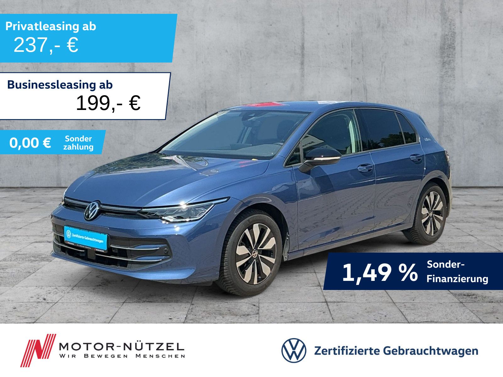 Volkswagen Golf VIII 1.5 eTSI DSG GOAL MATRIX+NAVI+AHK+ACC