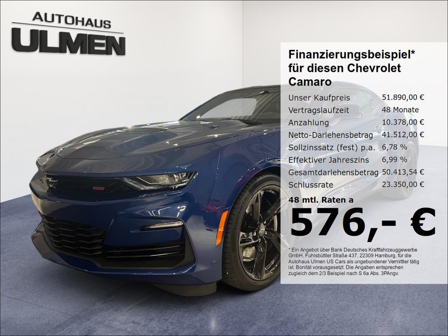 Chevrolet Camaro 6.2 V8 SS Klappenauspuff Bose HUD