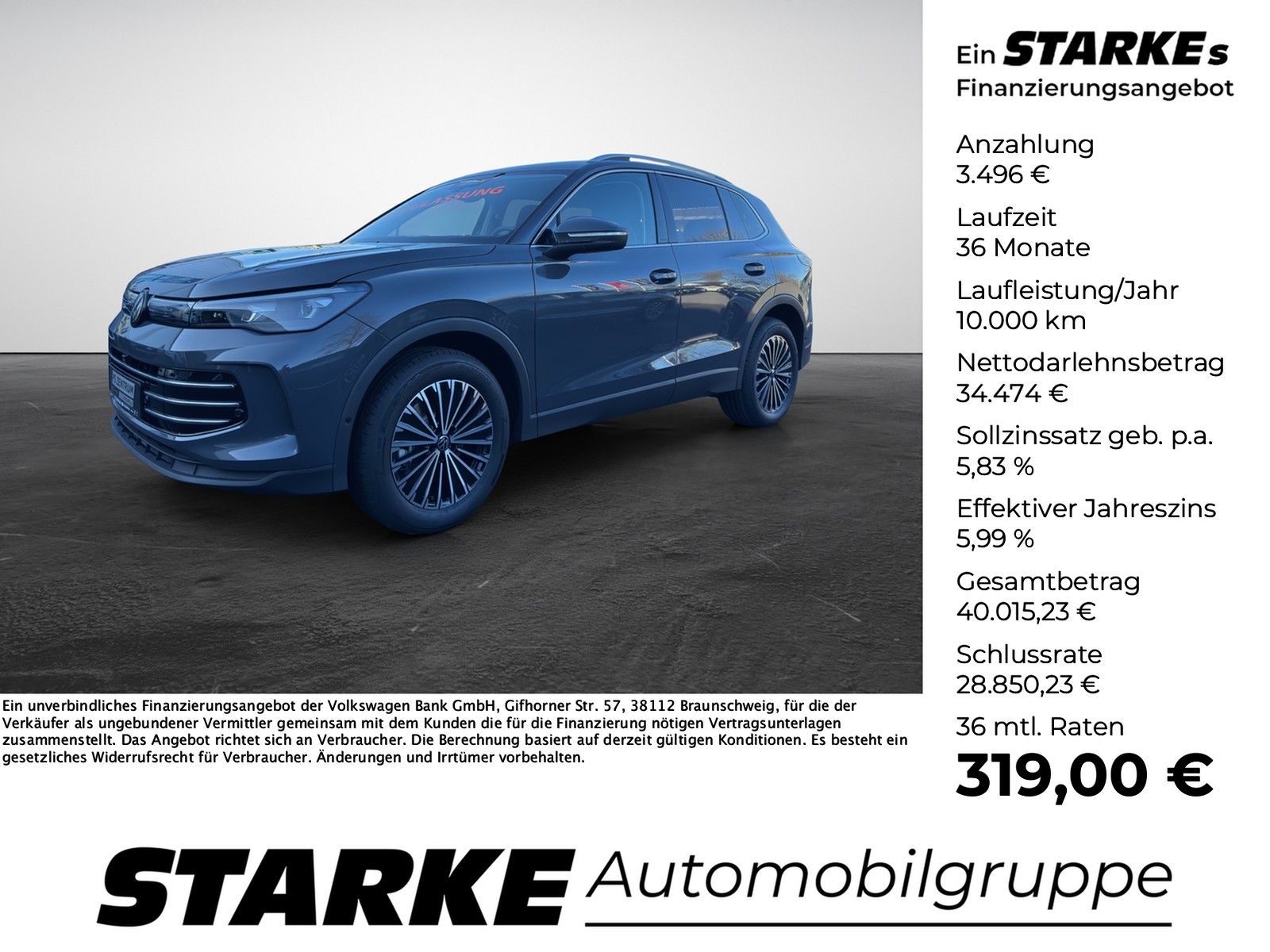 Volkswagen Tiguan 2.0 TDI DSG Elegance  Navi LED Kamera PDC