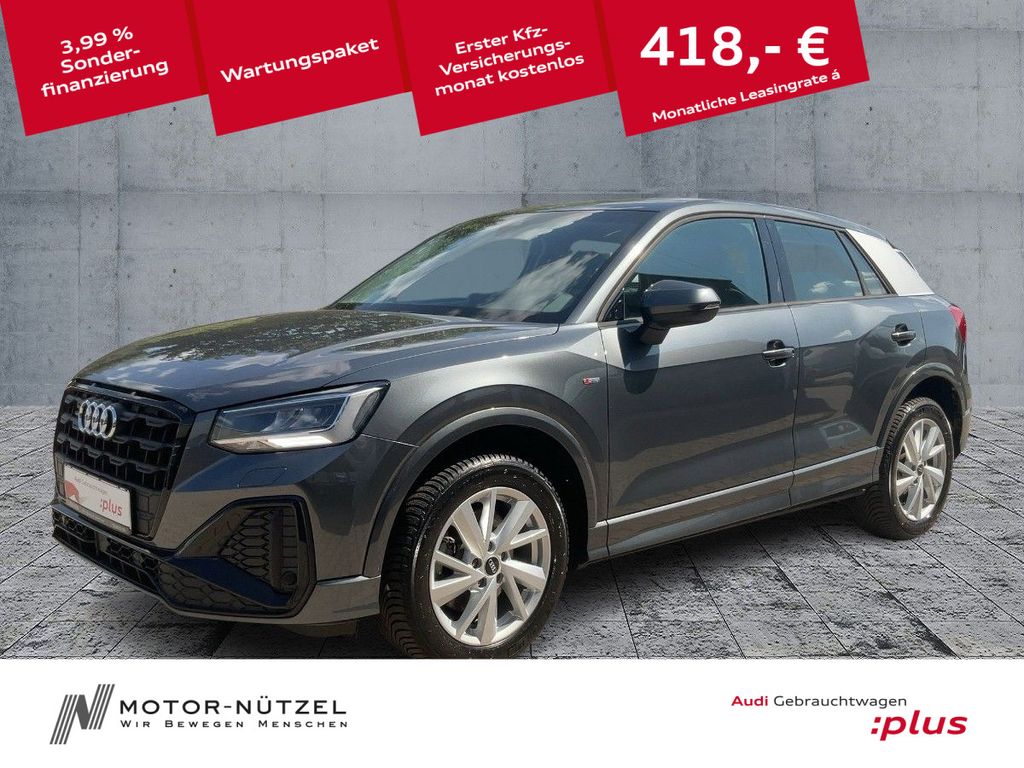 Audi Q2 35 TDI QU S-LINE LED+NAVI+ACC+LEDER+RFK+VC+18