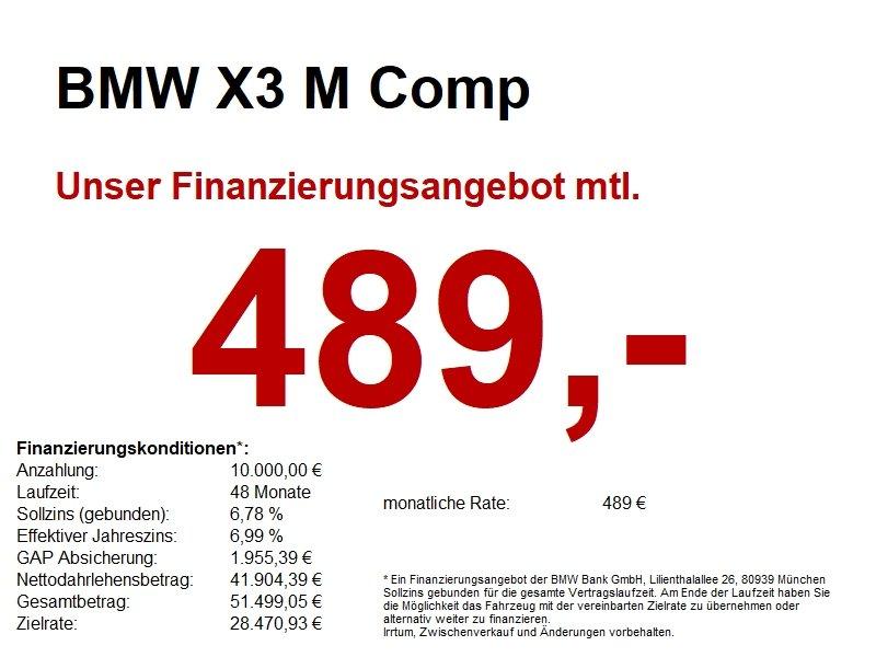 BMW X3 M Comp HUD/LED+/360/PANO/LHZ/4xSH/M-Gurt