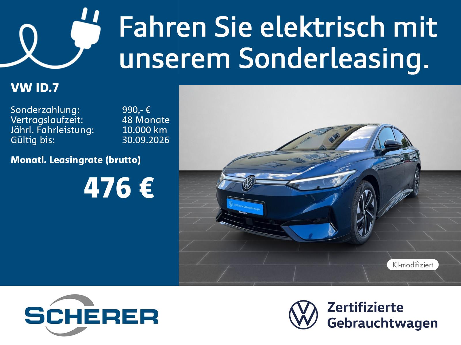 Volkswagen ID.7 Pro electric 82kwh SOH 100% WP IQ.DRIVE ARE
