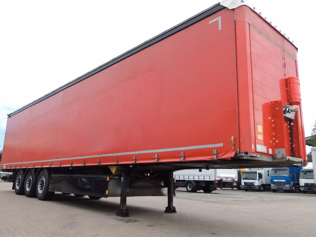 Schmitz Cargobull SCS 24 Paperliner · axă liftantă · Edscha · șasiu galvanizat