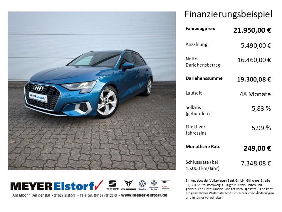 Audi A3 Sportback 2.0 TDI advanced AHK tiefergelegt