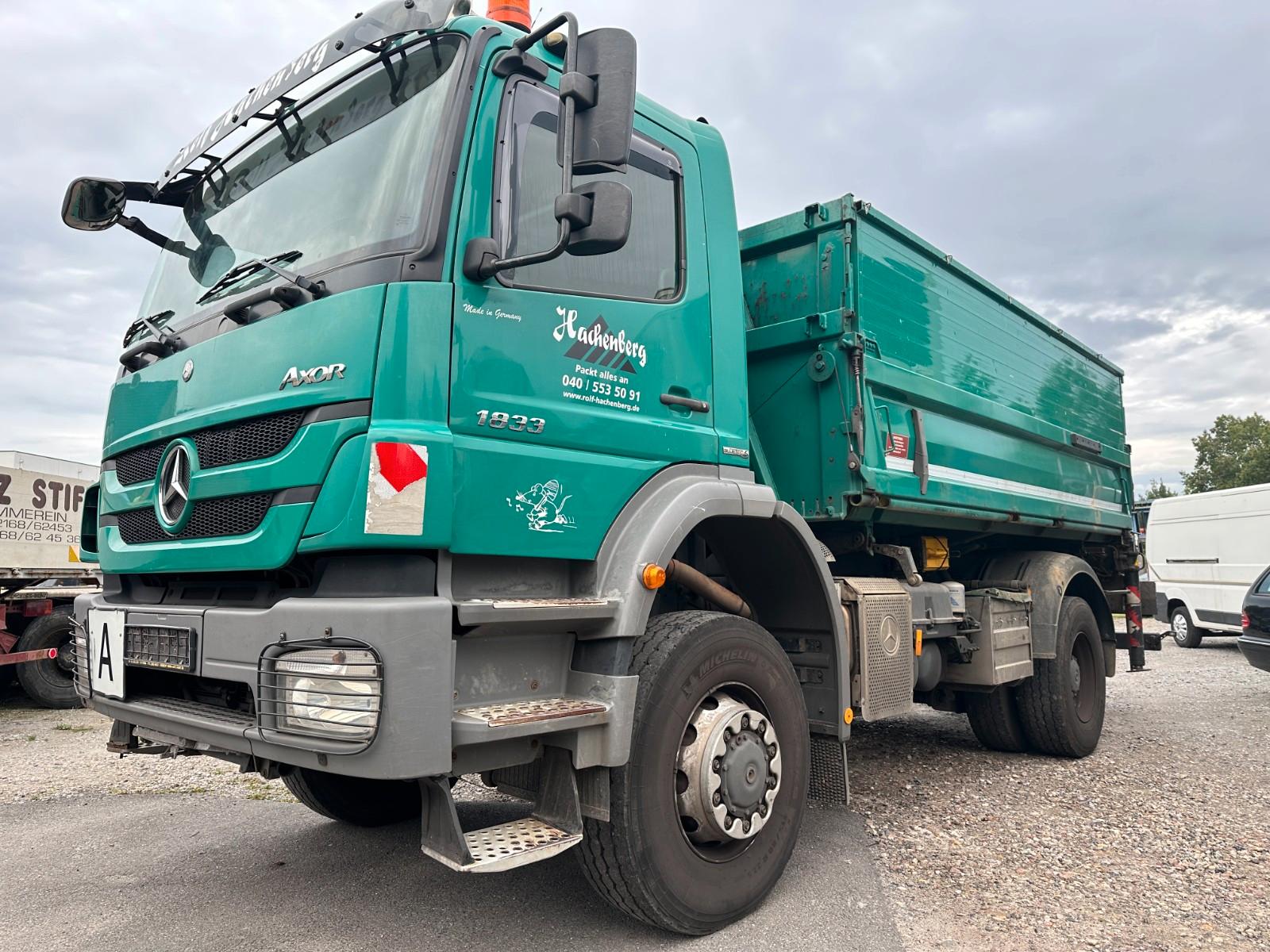 Mercedes-Benz AXOR 1833/4X4/HIAB 111E-2 HIPRO/FUNK/KAMERA