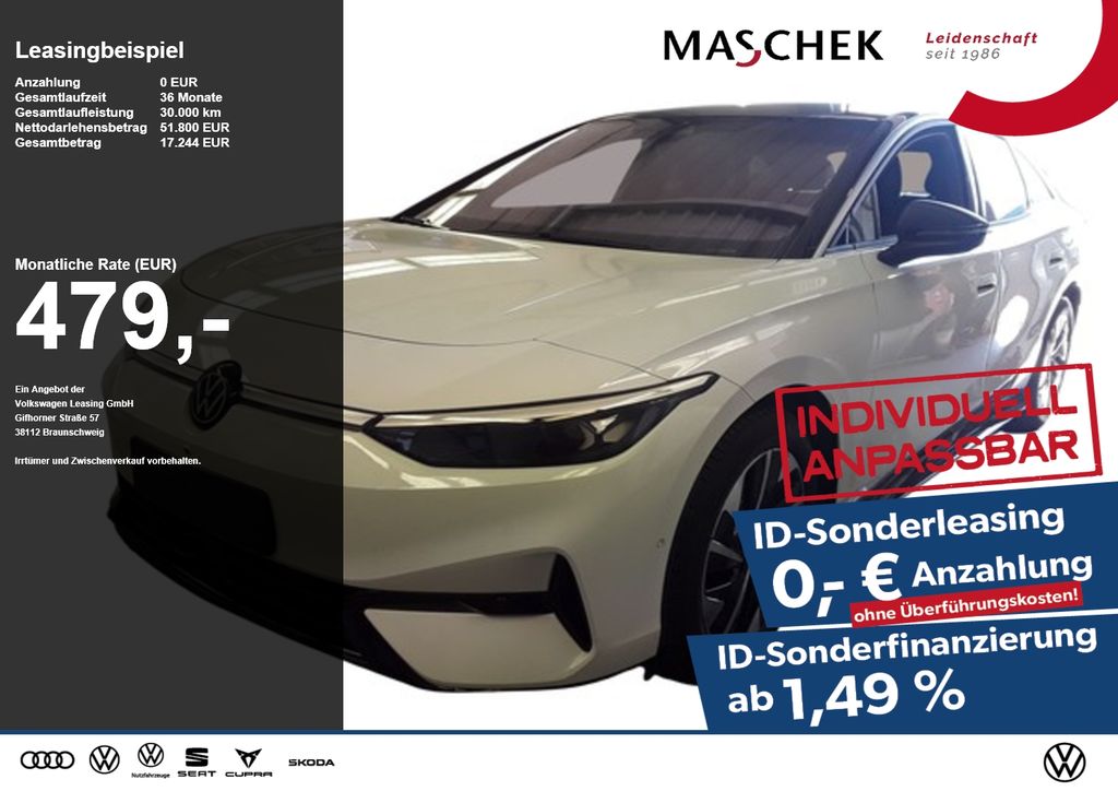 Volkswagen ID.7 Pro S Sonderleasing ohne zzgl Kosten! AHK P