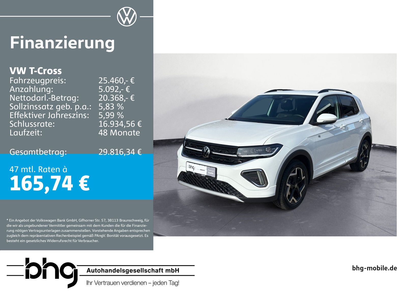 Volkswagen T-Cross R-Line 1.0 l TSI OPF