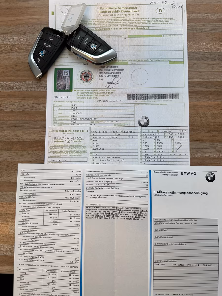 BMW 2er Gran Coupé 218i Gran Coupé M Sport Navi*LED*18"*1.Hand, миниатюра 23