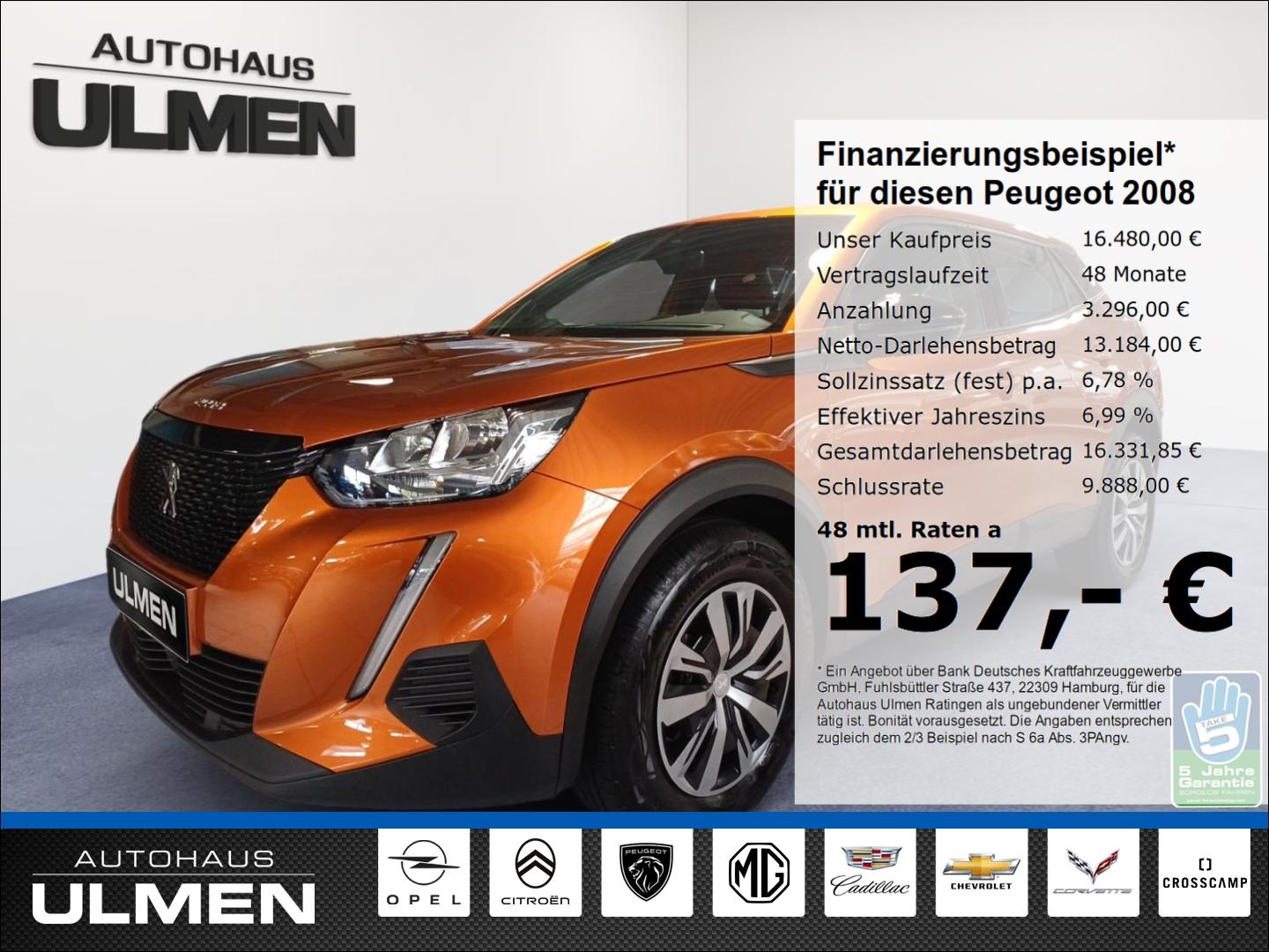 Peugeot 2008 Active Pack 100 Klimaautom DAB Spurhalteass