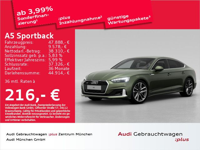 Audi A5 Sportback 45 TFSI qu. S tronic advanced ACC/K