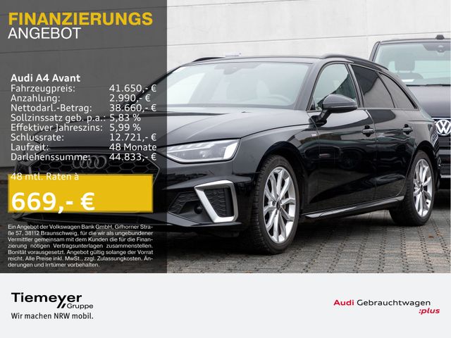 Audi A4 Avant 40 TFSI S LINE LED LEDER MEMORY SPORTSI