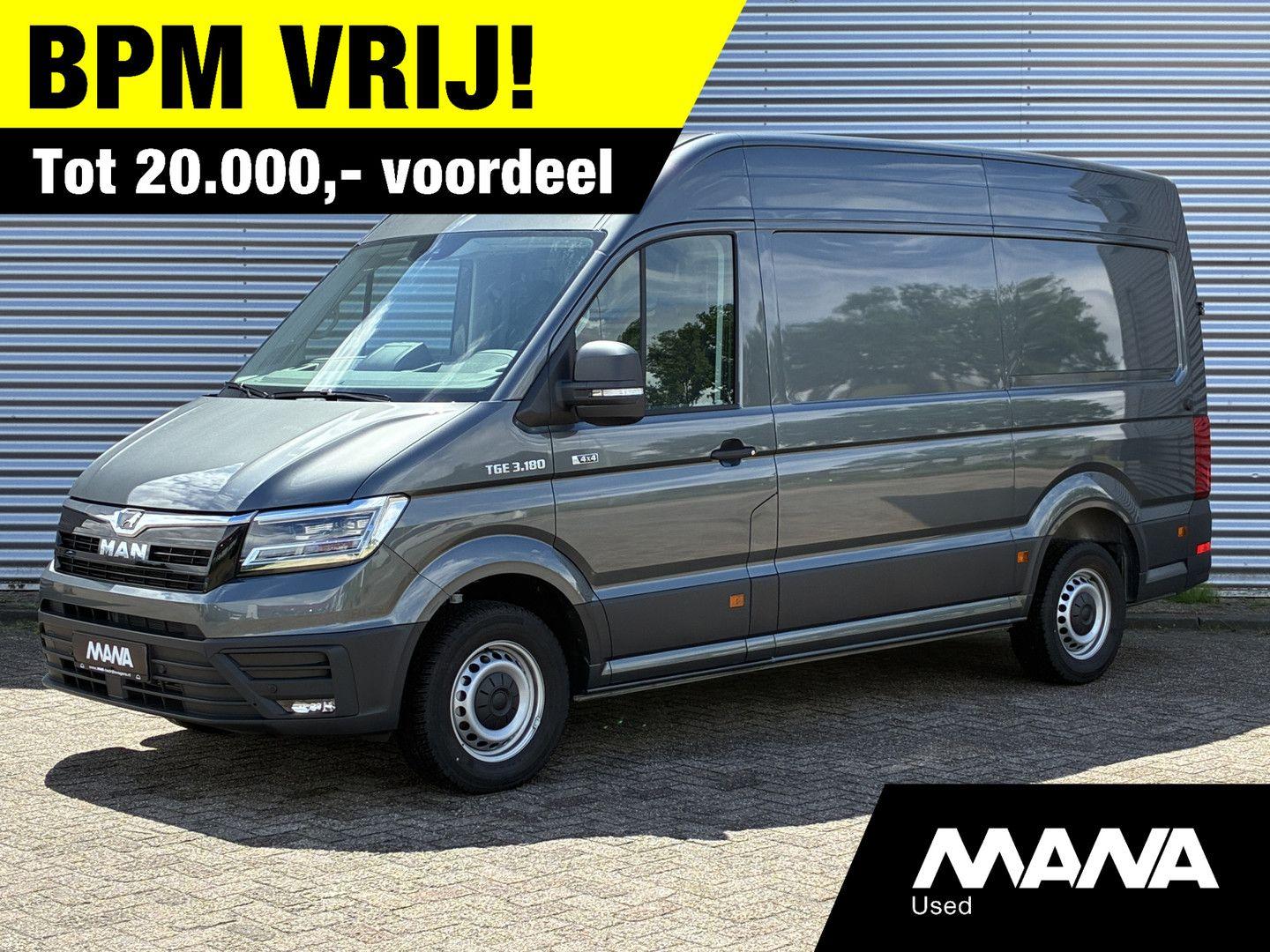 MAN TGE 35 2.0 3.180 L3H3 Hoog 4x4 Automaat LED Clim