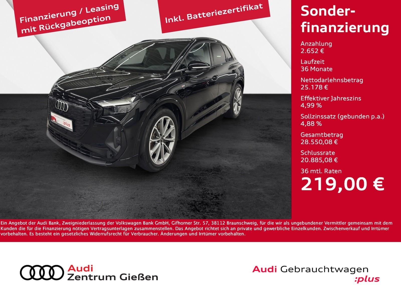 Audi Q4 e-tron 40 S line Black Assistenzpaket Kamera 