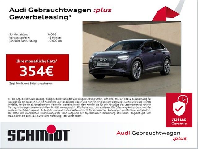 Audi Q4 Sportback 45 e-tron AHK Sports. LM20 Wärmepum