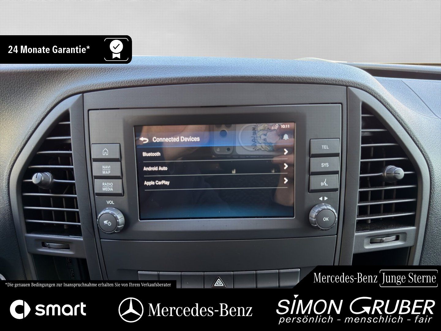 Fahrzeugabbildung Mercedes-Benz eVito 112 Kasten Lang Navi DAB Kamera 3 Sitzer