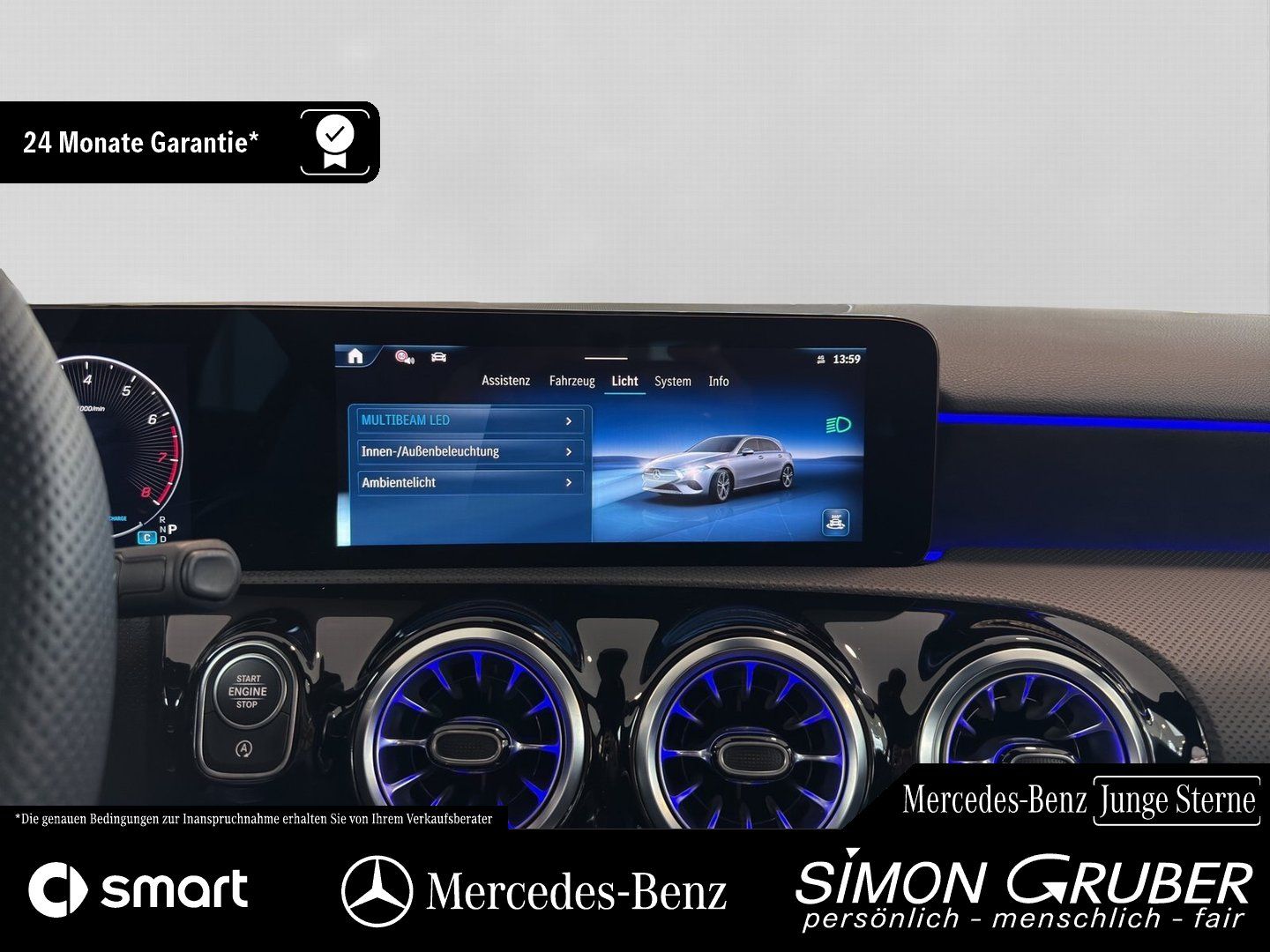 Fahrzeugabbildung Mercedes-Benz A 200 AMG Line KeyGo MultiBeam Kamera Distronic