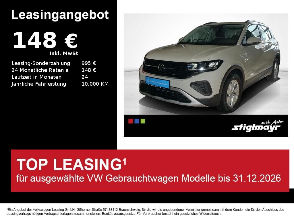 Volkswagen T-Cross Life 1.0 TSI Navi ACC Sitzhzg Parkpilot