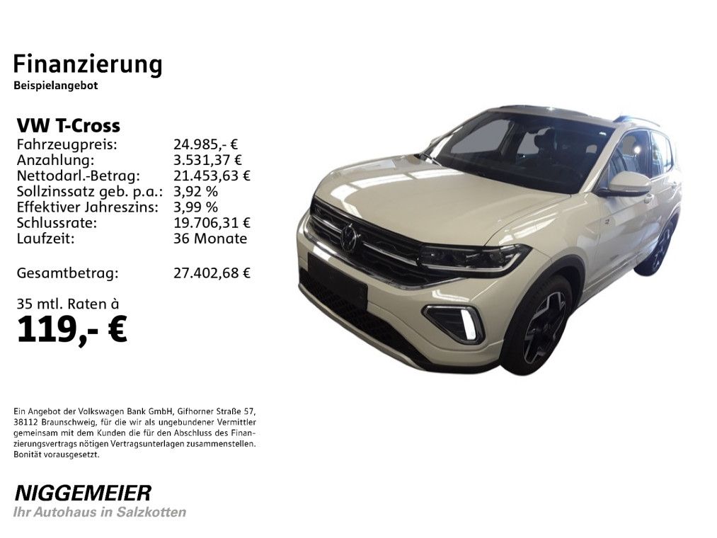 Volkswagen T-Cross 1.0TSI R-LINE NAVI AHK KAMERA MATRIX-LED foto 2